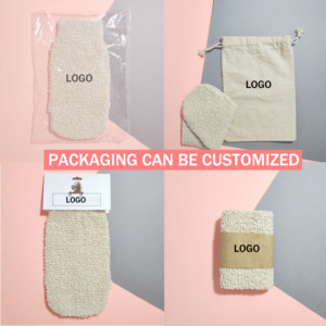 Eco Friendly guanto da bagno esfoliante guanto da bagno in iuta naturale Scrub per il corpo di canapa guanti da bagno guanti esfolianti - Product Image 5