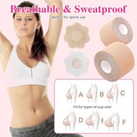 Ruban adhésif pour le lifting des seins pour les gros seins, comprend des cache-tétons, ruban adhésif pour le corps pour un effet push-up et de mise en forme, fonctionne très bien avec un soutien-gorge adhésif