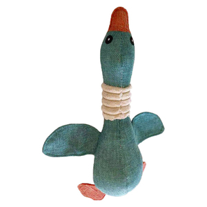 Duck Dog Toy Bulk Puppy Toy Chew Squeaky Plush Pet Dog Blue Duck Shaped Toy - Product Image 4
