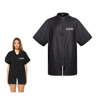 Vestes personnalisées avec logo pour femmes et hommes, avec col, fermeture éclair, combinaison de travail, coiffeur, animaux de compagnie, blouse de travail, veste de salon, chemise de styliste, blouse de coiffure