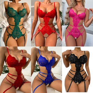 XX619 venta al por mayor conjuntos de ropa interior de peluche japonés transparente caliente mujeres maduras mono Navidad Encaje Lencería Sexy - Product Image 5