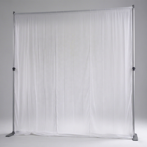 Kit de tringles et de draperies pour mariages, pour toiles de fond drapées et présentoirs de fleurs murales - Product Image 1