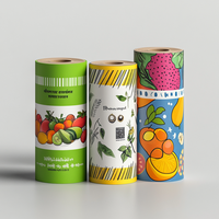 Étiquettes autocollantes biodégradables personnalisées en gros pour pots de miel, rouleaux d'étiquettes pour contenants alimentaires, sucettes, bouteilles