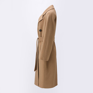 Manteau en Laine Double Boutonnage Jancoco à Revers Crantés et Ceinture pour Femme – Collection Automne Hiver – Vente en Gros – Tendance Mode - Product Image 2