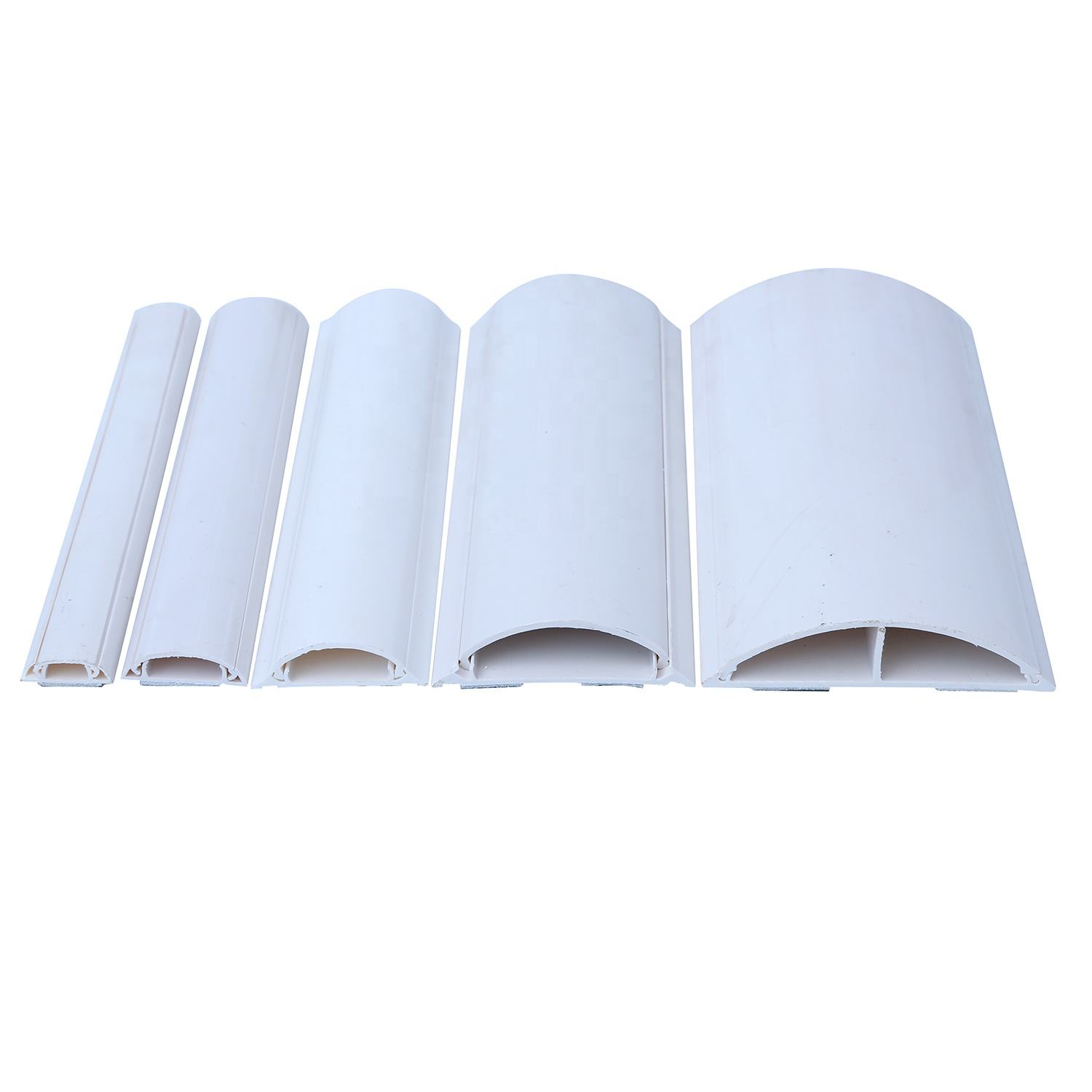 PVC קשת רצפת כבל Trunking חצי עגול כבל ערוץ pvc כבל מסילה