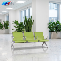 Chaise d'attente moderne en fer pour bureau médical, siège individuel pour visiteur, pour clinique, hôpital ou aéroport