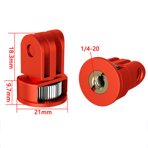 Adaptador de Trípode <span class=keywords><strong>Mini</strong></span> de Aleación de Aluminio de 1/4'' para Cámaras <span class=keywords><strong>GoPro</strong></span> Hero 13 12 <span class=keywords><strong>11</strong></span> 10, Insta360 X5 X4, YI y DJI OSMO Action 4 - Product Image 6