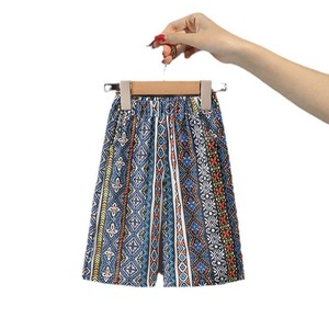 Set Estivo 2 Pezzi per Bambine in Poliestere/Cotone Chiffon, Top a Maniche Corte Stampato e Pantaloni, Casual e Lavabile - Product Image 5