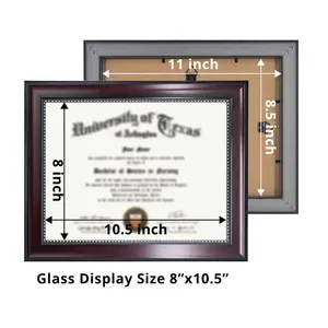 A4 Size PS College Certificate Frames Document Graduation Diploma Frame With Stand Bracket