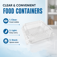 Boîte d'emballage pour boulangerie, fournitures de fête, boîte à muffins, cupcakes, tranches de gâteau, boîte à dessert individuelle en plastique transparent avec couvercle pour boulangerie à domicile