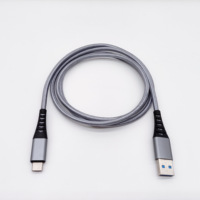 Cable USB 3.0 a Tipo-C Personalizable de 1 m, con Malla de Nailon Metálica, Carga Rápida de 5 A para Cámara, Impresora, Computadora, Auriculares y Escáner