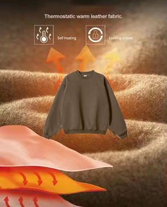 Sweat-shirts en molleton à col rond, personnalisables avec logo, en mélange polyester/coton 350 grammes, manches classiques, écologiques et imperméables, vente en gros - Product Image 3