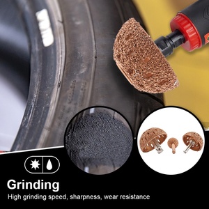 SHDIATOOL Cabezal de Pulido Tipo Cuenco de Acero de Tungsteno de 42/55mm con Vástago Redondo/de Ajuste Rápido <span class=keywords><strong>para</strong></span> Reparación de Neumáticos - Product Image 6