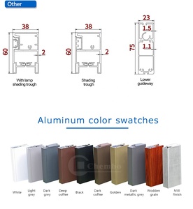 Hiện đại tự động thông minh Zip theo dõi màn hình ngoài trời Rèm nhôm không thấm nước Zip theo dõi màn hình rèm cửa sổ con lăn - Product Image 6