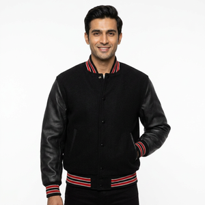 Vestes universitaires d'hiver pour hommes, style cool, personnalisables, à col montant, imperméables et respirantes, vente en gros, personnalisables – Nouveauté très demandée - Product Image 1