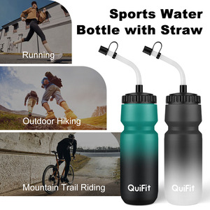 Bouteille d'eau de cyclisme avec paille 25oz <span class=keywords><strong>sans</strong></span> <span class=keywords><strong>BPA</strong></span>, en plastique, pour vélo, avec bec verseur à débit facile, vente en gros fabricant - Product Image 3