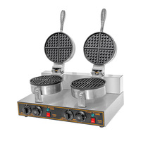 Machine professionnelle multifonctionnelle antiadhésive de gaufrier de gaz industriel commercial d'acier inoxydable de 220v/110v