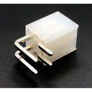 Pcb Connector 4 <b>Pin</b> 4.2mm Male And Female Terminal For Automotive Motorcycle Use White Plastic Ip20 - Product Image 4