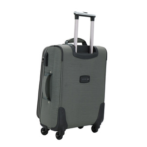 Valise de cabine 20 pouces en tissu Oxford avec fermeture éclair, roulettes universelles, motif géométrique, bagage à roulettes pour adulte, valise de voyage à roulettes - Product Image 2