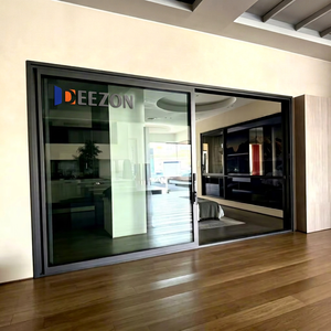 Porte coulissante de patio en aluminium à rupture de pont thermique certifiée CE DEEZON, double vitrage trempé, insonorisée, écoénergétique, portes extérieures - Product Image 1