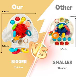 Giocattoli Educativi Montessori per Bambini Giochi Sensoriali in Silicone da Tirare Giocattolo per Neonati Giochi per Bambini da 6 a 12 Mesi - Product Image 2