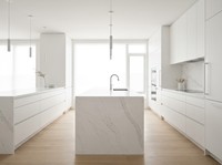 Grande dalle de dolomite blanche arctique naturelle polie pour comptoir de cuisine, revêtement mural, carrelage de salle de bain
