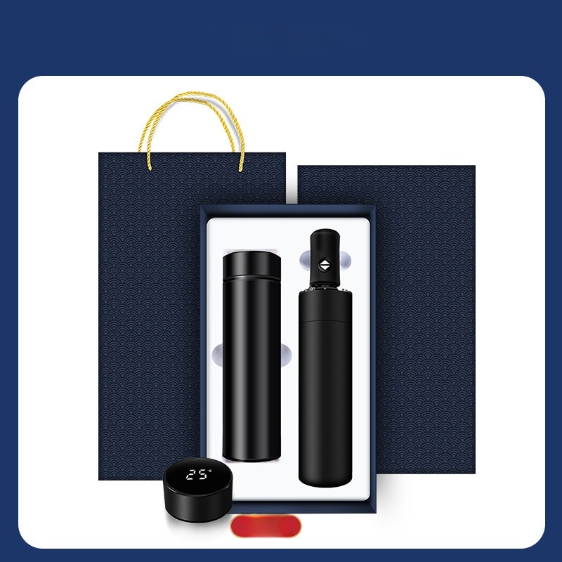 Two-piece set (cup + umbrella) Black