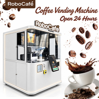 Machine à café automatique entièrement automatisée, robot café en libre-service, personnalisable OEM ODM