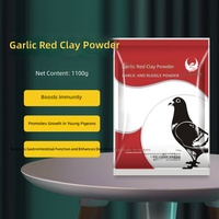 Alimentation pour pigeons OEM ODM : Poudre d'argile rouge à l'ail, supplément santé riche en calcium pour pigeons, vente en gros