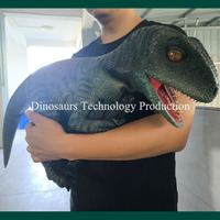 Marionnette Animatronique Velociraptor pour Enfants, Modèle Interactif de Dinosaure pour Aire de Jeux, à Vendre