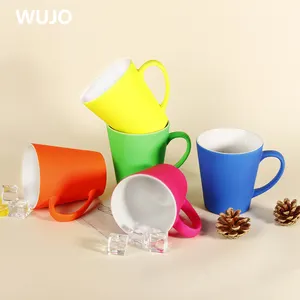 WUJOSUB tasses à Sublimation en céramique, fournisseur coloré 11oz tasse à Sublimation douce au toucher