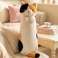 Oreiller long personnalisé en forme d'animal (chat, chien) pour compagnie au lit