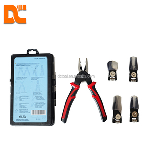 <span class=keywords><strong>Pince</strong></span> à tête interchangeable multifonction 5-en-1 Logo personnalisé <span class=keywords><strong>pince</strong></span> OEM coupe sertissage fil dénudage nouveauté tendance - Product Image 5