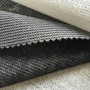 Môi Trường Polyester <span class=keywords><strong>Viscose</strong></span> Warp Đan Interlining Chèn May Mặc Dệt Kim Fusible Dệt Interlining Vải - Product Image 5