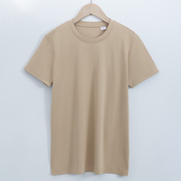 T-shirt manches courtes col rond en coton Double mercerisé pour femme, haute qualité 190gsm 160S 100%