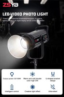 Lumière LED de photographie Zsyb Y1000rgb 3200-5600k, projecteur professionnel pour studio photo et vidéo, lampe de studio, lumière pour appareil photo, contrôle par application