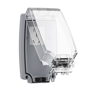 ฝาครอบปลั๊กไฟกันน้ำกลางแจ้งแบบสากล IP66 10A AC250 กล่องป้องกันกระแสไฟตกค้าง ป้องกันน้ำกระเซ็น - Product Image 1