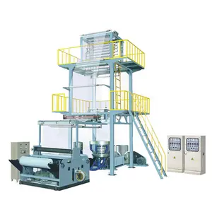 High Quality 2 layers plastic bag film blowing machine extrude machine with good price