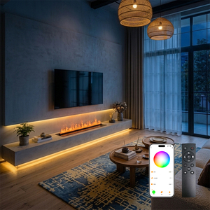 Caminetto a atomizzazione senza canna fumaria, senza ventilazione richiesta, fuoco simulato senza fiamma, arredo sicuro per spazi chiusi - Product Image 1