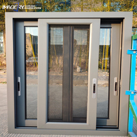 Promotion : Fenêtre coulissante en aluminium série 120 avec moustiquaire anti-insectes pour projets de balcon résidentiel
