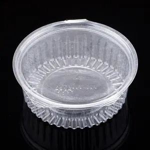 24oz Clamshell Small Packaging Boxes PET Box with Flat Lid Disposable Plastic Food Packaging Container
