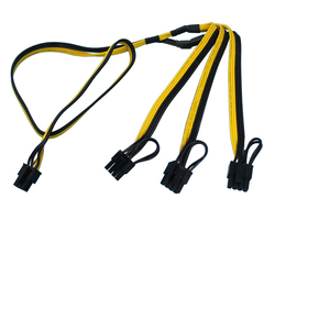 Triple kabel daya 6 + 2 p untuk aplikasi elektronik kabel 2 Pin 6P ke Dual 6, kartu Video grafis GPU - Product Image 4