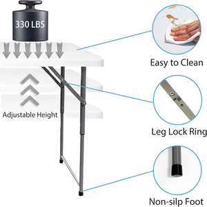Fold In Half Heavy Duty Utility Foldable <strong>Table</strong> Party Dining <strong>Folding</strong> <strong>Card</strong> - Product Image 5