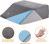 Coussin de soutien réglable en tissu velours pour entre les jambes, pour un soulagement apaisant de la douleur au genou avec mousse à mémoire de forme