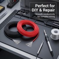 Fil électrique en silicone flexible résistant à la chaleur pour four et appareils haute température, homologué 600V