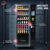 Máquina Expendedora Refrigerada Pequeña de Alta Calidad para Snacks y Bebidas, Carcasa de Acero Inoxidable, Compatible con SDK y ADA, Estándares de la UE
