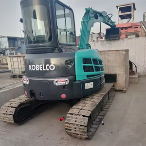 Mini-excavatrice hydraulique d'occasion Kobelco SK55 à vendre, excavatrice sur chenilles originale de 5 tonnes, haute qualité SK55 SK50, prix usine - Product Image 3