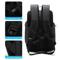 Sac à dos de grande capacité pour ordinateur portable pour hommes Sac de voyage multifonctionnel en polyester pour les loisirs