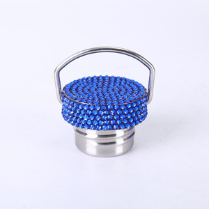 Sparkle OEM Bling Rhinestone diseños personalizados diamante portátil termo botella al por mayor de acero inoxidable Bling vacío frasco - Product Image 5