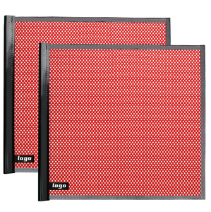 Bendera peringatan merah 18 "X 18", Jersey jala tahan cuaca, bendera keselamatan dengan anyaman reflektif - Product Image 1